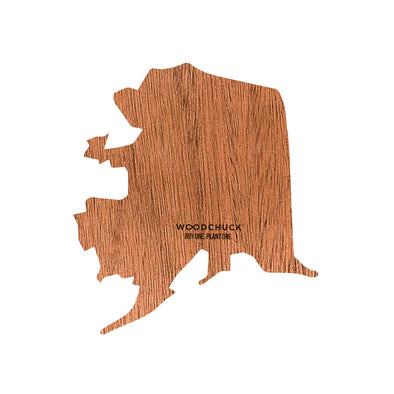 Alaska Wooden Sticker