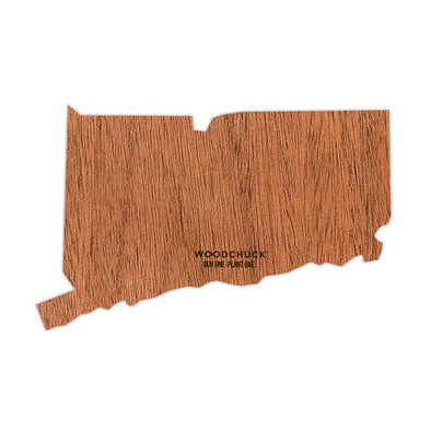Connecticut Wooden Sticker