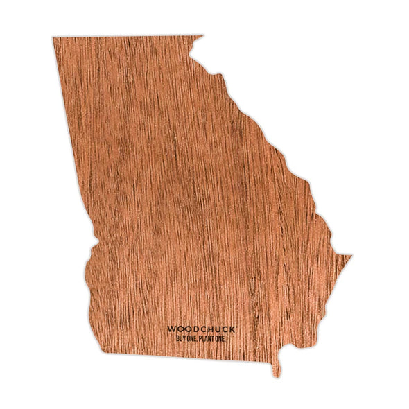 Georgia Wooden Sticker