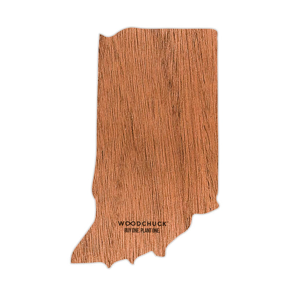 Indiana Wooden Sticker