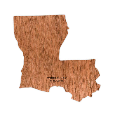 Louisiana Wooden Sticker