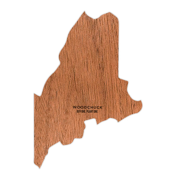 Maine Wooden Sticker