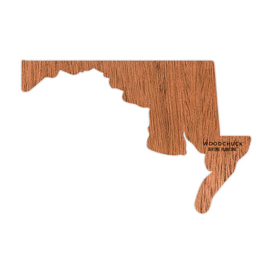 Maryland Wooden Sticker