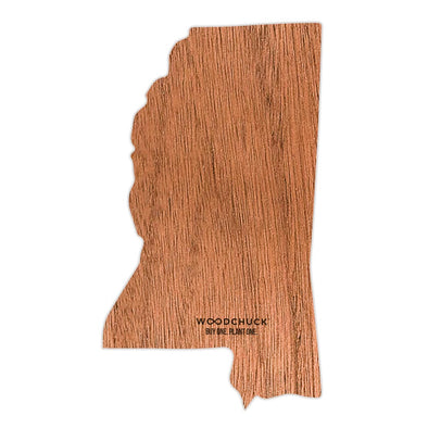 Mississippi Wooden Sticker