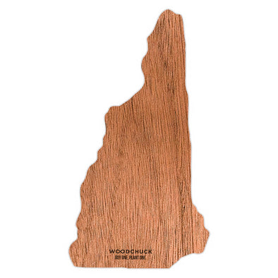 New Hampshire Wooden Sticker