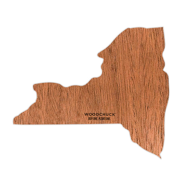 New York Wooden Sticker