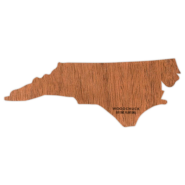 North Carolina Wooden Sticker