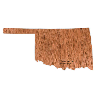 Oklahoma Wooden Sticker