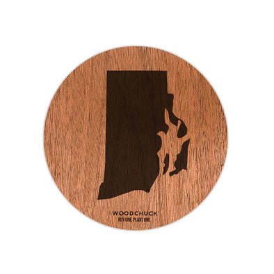 Rhode Island Wooden Sticker