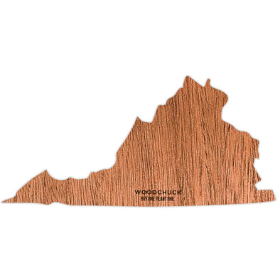 Virginia Wooden Sticker