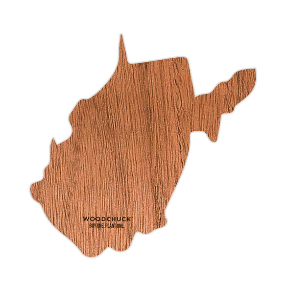 West Virginia Wooden Sticker
